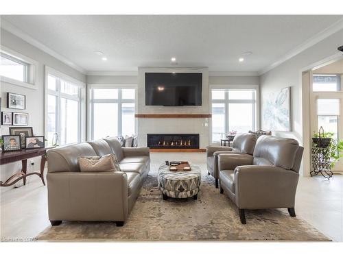 3478 Silverleaf Chase, London, ON - Indoor Photo Showing Living Room With Fireplace