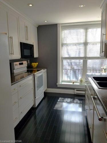 307-460 Wellington Street, London, ON - Indoor Photo Showing Kitchen With Double Sink