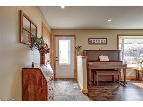 57604 Tunnel Line, Vienna, ON - Indoor With Fireplace