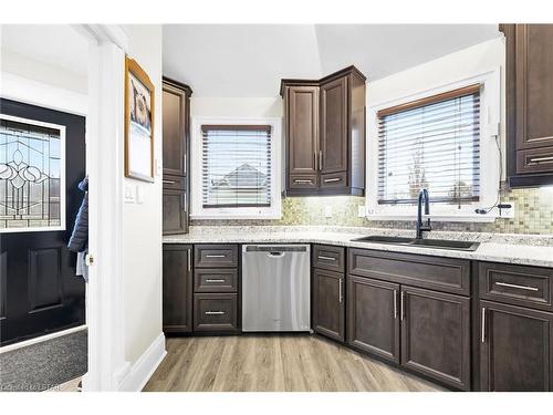 25675 Carroll Line, West Elgin, ON - Indoor Photo Showing Kitchen With Double Sink
