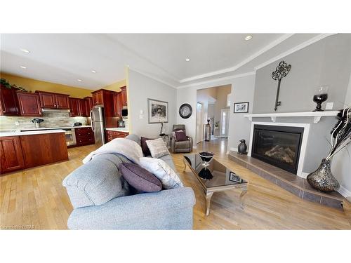 5850 Putnam Road, Thames Centre, ON - Indoor Photo Showing Living Room With Fireplace