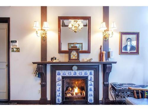 873 Waterloo Street, London, ON - Indoor With Fireplace