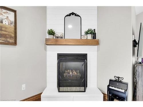 23022 Thomson Line, Rodney, ON - Indoor Photo Showing Living Room With Fireplace