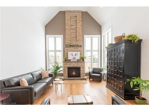 1509 Jim Allen Way, London, ON - Indoor Photo Showing Living Room With Fireplace