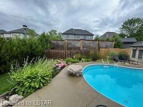 1509 Jim Allen Way, London, ON - Outdoor With In Ground Pool With Backyard