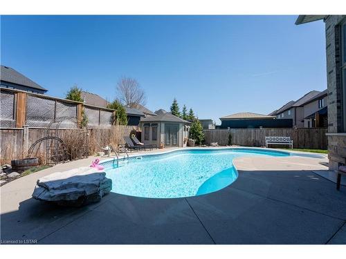 1509 Jim Allen Way, London, ON - Outdoor With In Ground Pool With Backyard