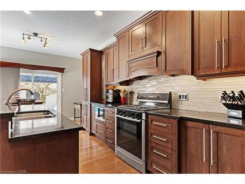 5 Blue Heron Drive, Ilderton, ON - Indoor Photo Showing Kitchen With Double Sink