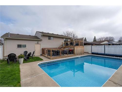 180 Kipling Avenue, London, ON - Outdoor With In Ground Pool With Deck Patio Veranda With Backyard With Exterior