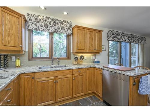 10364 Pinetree Drive, Grand Bend, ON - Indoor Photo Showing Kitchen With Double Sink