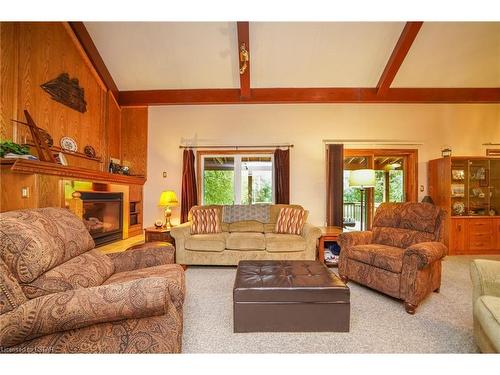 8441 Defore Drive, Lambton Shores, ON - Indoor Photo Showing Living Room With Fireplace