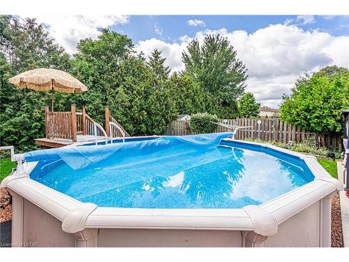 1935 Royal Crescent, London, ON - Outdoor With Above Ground Pool With Backyard