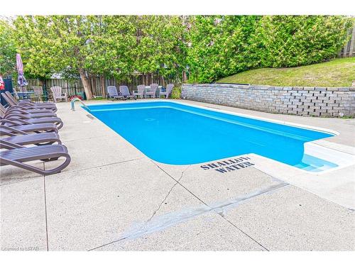 16-40 Ontario Street S, Grand Bend, ON - Outdoor With In Ground Pool With Backyard