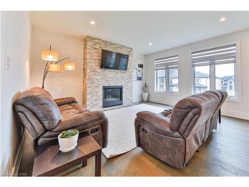 1867 Fountain Grass Drive, London, ON - Indoor Photo Showing Living Room With Fireplace