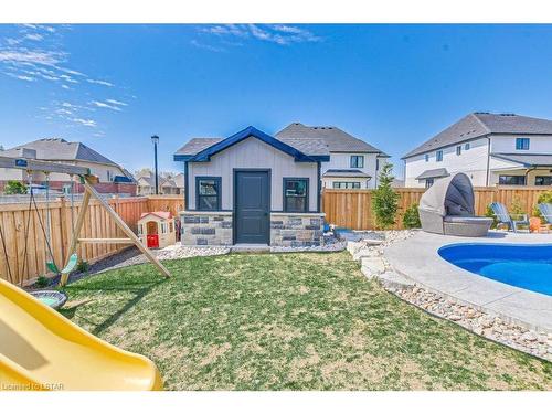 393 Warner Terrace, London, ON - Outdoor With In Ground Pool With Backyard