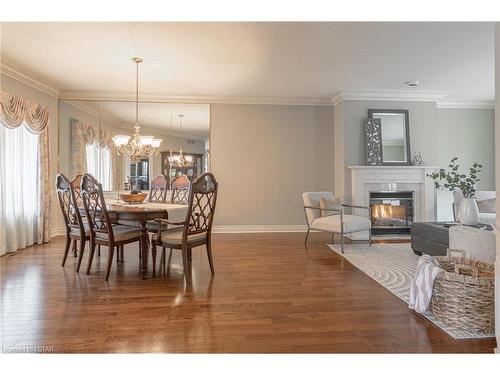 44-40 Quinella Drive, London, ON - Indoor Photo Showing Dining Room With Fireplace