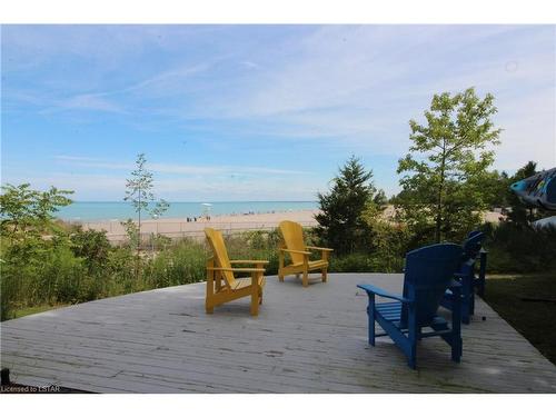 608-9 Pine Street, Grand Bend, ON - Outdoor With Body Of Water With Deck Patio Veranda With View