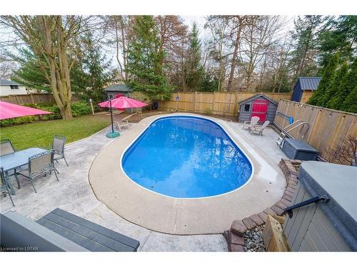 37 Timber Drive, London, ON - Outdoor With In Ground Pool With Deck Patio Veranda With Backyard