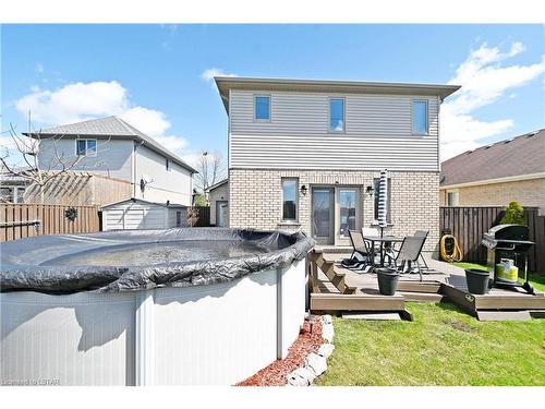 115 Hagerman Crescent, St. Thomas, ON - Outdoor With Above Ground Pool With Deck Patio Veranda