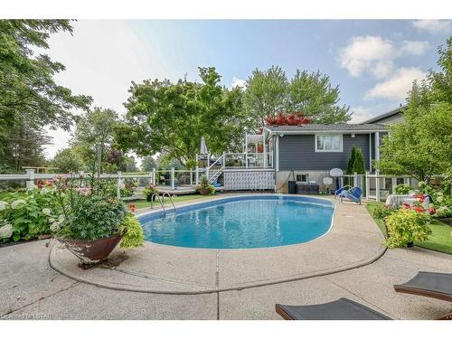 41821 Sparta Line, Union, ON - Outdoor With In Ground Pool With Backyard