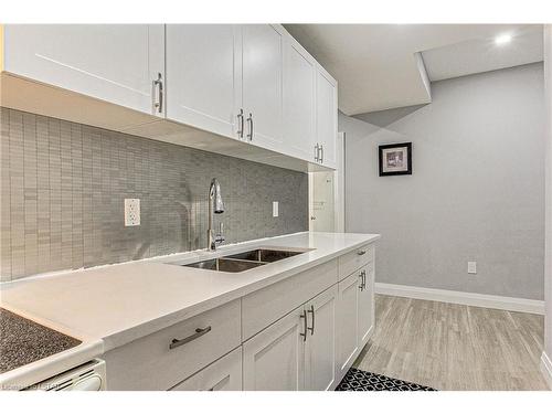 98 Locky Lane, Komoka, ON - Indoor Photo Showing Kitchen With Double Sink