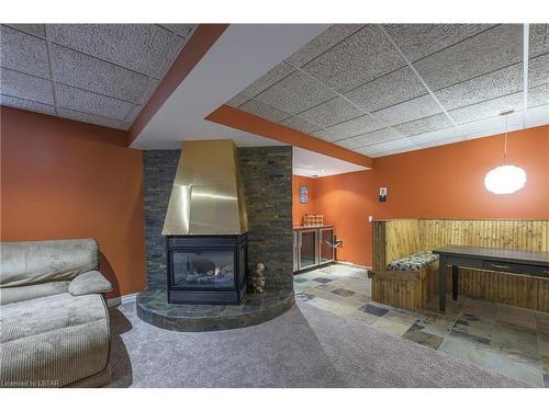 1633 Shore Road, London, ON - Indoor With Fireplace
