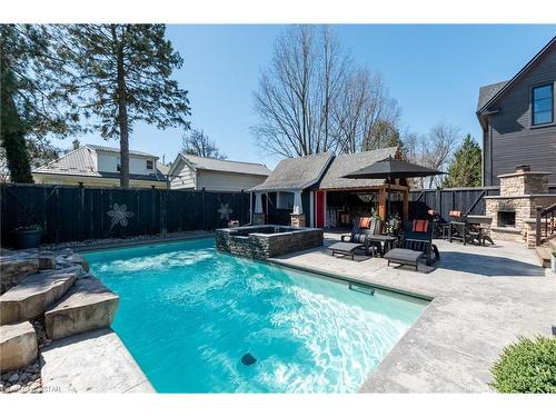 647 Grosvenor Street, London, ON - Outdoor With In Ground Pool With Deck Patio Veranda With Backyard
