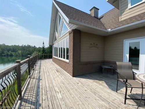 61 Kakagi Lake Road, Nestor Falls, ON - Outdoor With Body Of Water With Deck Patio Veranda With Exterior