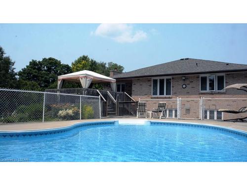 383 Mcnay Place, London, ON - Outdoor With In Ground Pool With Deck Patio Veranda With Backyard