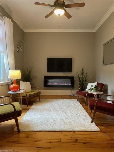 63 Askin Street, London, ON - Indoor Photo Showing Living Room With Fireplace