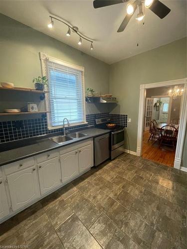 63 Askin Street, London, ON - Indoor Photo Showing Kitchen With Double Sink