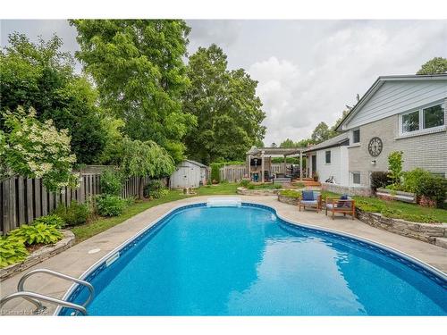 1 Mcgill Place, London, ON - Outdoor With In Ground Pool With Deck Patio Veranda With Backyard