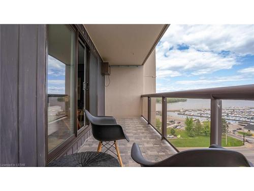 1119-9099 Riverside Drive E, Windsor, ON - Outdoor With Balcony With Exterior