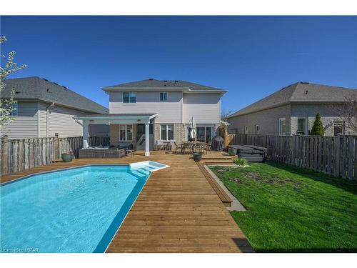 69 Shaw Boulevard, St. Thomas, ON - Outdoor With In Ground Pool With Deck Patio Veranda With Backyard With Exterior
