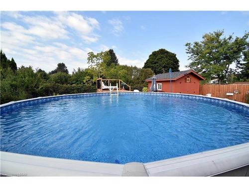 58 Ponderosa Crescent, London, ON - Outdoor With Above Ground Pool With Backyard