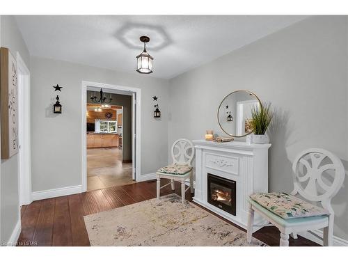 25510 Silver Clay Line, West Lorne, ON - Indoor With Fireplace