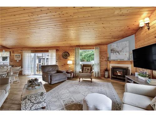 25510 Silver Clay Line, West Lorne, ON - Indoor Photo Showing Living Room With Fireplace