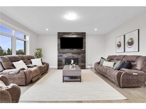 151 Mcleod Street Street, Parkhill, ON - Indoor Photo Showing Living Room With Fireplace