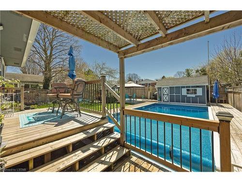 456 Regal Drive, London, ON - Outdoor With Above Ground Pool With Exterior