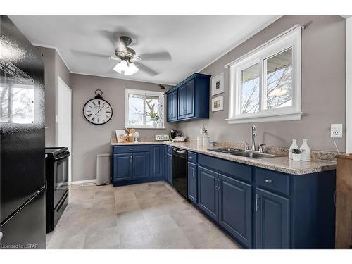 24 Brant Avenue, St. Thomas, ON - Indoor Photo Showing Kitchen With Double Sink