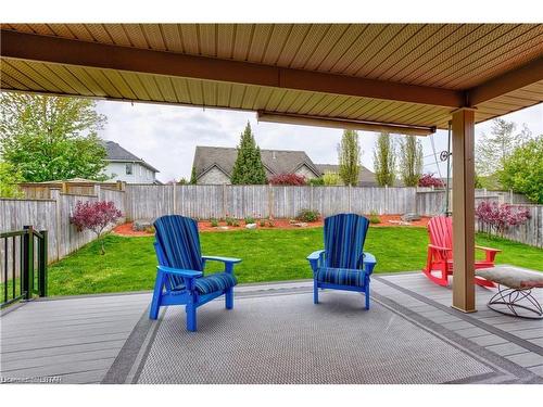 39 Dannecker Road, Stratford, ON - Outdoor With Deck Patio Veranda With Backyard