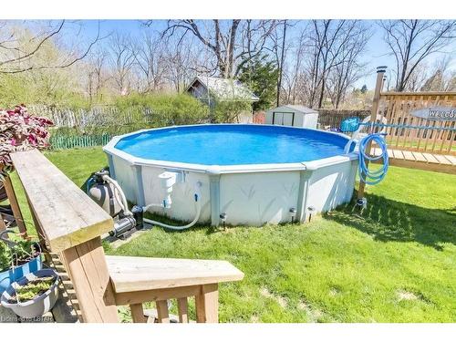 47 Hemlock Street, St. Thomas, ON - Outdoor With Above Ground Pool With Backyard