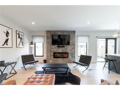 1269 Silverfox Drive, London, ON - Indoor Photo Showing Living Room With Fireplace
