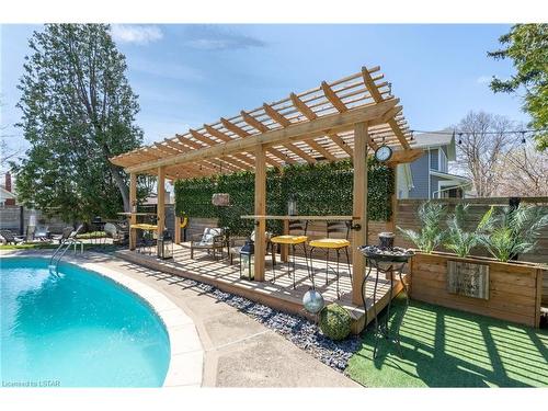4221 Colonel Talbot Road, London, ON - Outdoor With In Ground Pool With Backyard