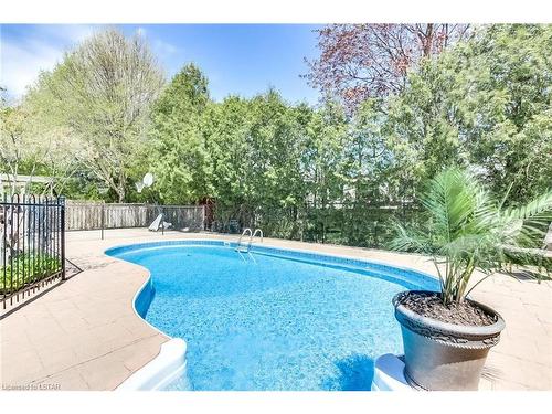 132 Robinson Lane, London, ON - Outdoor With In Ground Pool With Backyard