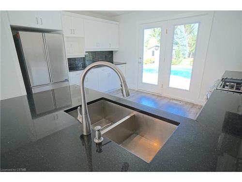 649 Inverness Avenue, London, ON - Indoor Photo Showing Kitchen With Double Sink