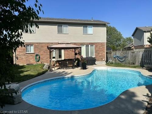 1829 Faircloth Road, London, ON - Outdoor With In Ground Pool With Exterior