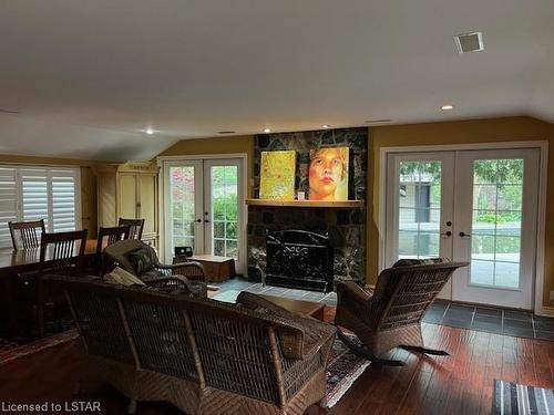 1745 Kilally Road, London, ON - Indoor Photo Showing Living Room With Fireplace