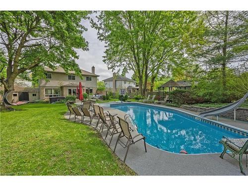 66 Colonial Crescent, London, ON - Outdoor With In Ground Pool With Backyard