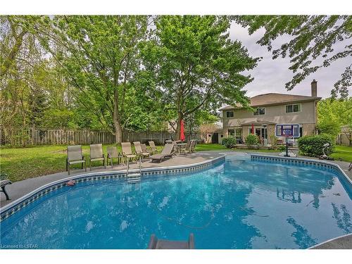66 Colonial Crescent, London, ON - Outdoor With In Ground Pool With Deck Patio Veranda With Backyard
