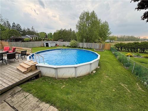 36 Lyndale Avenue, St. Thomas, ON - Outdoor With Above Ground Pool With Backyard